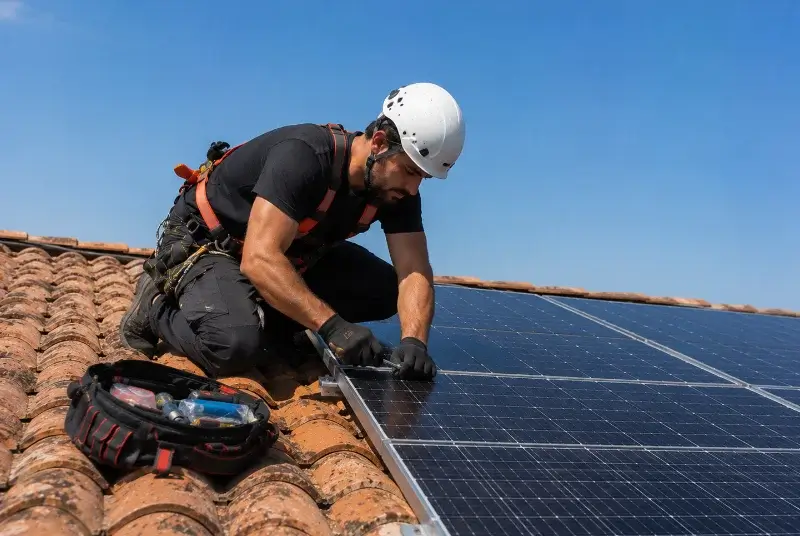 Maintenance et monitoring de panneaux solaires à Cassagnoles
