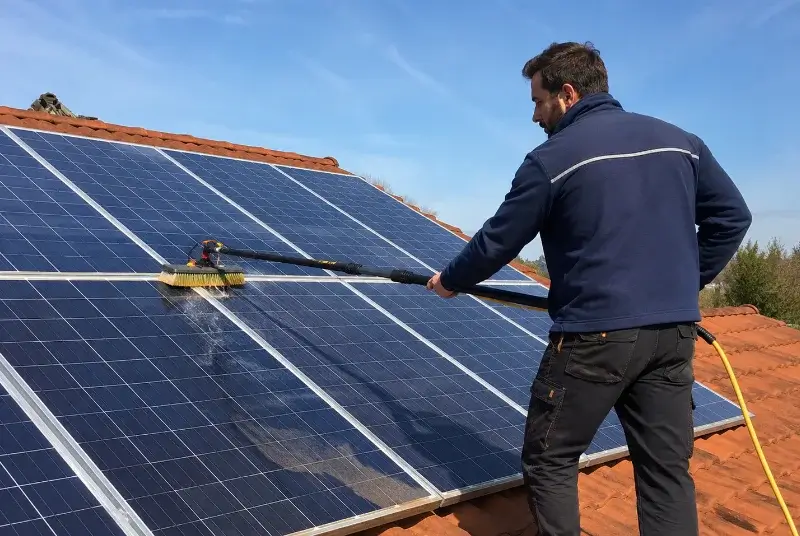 Nettoyage et entretien de panneaux solaires à Cassagnoles